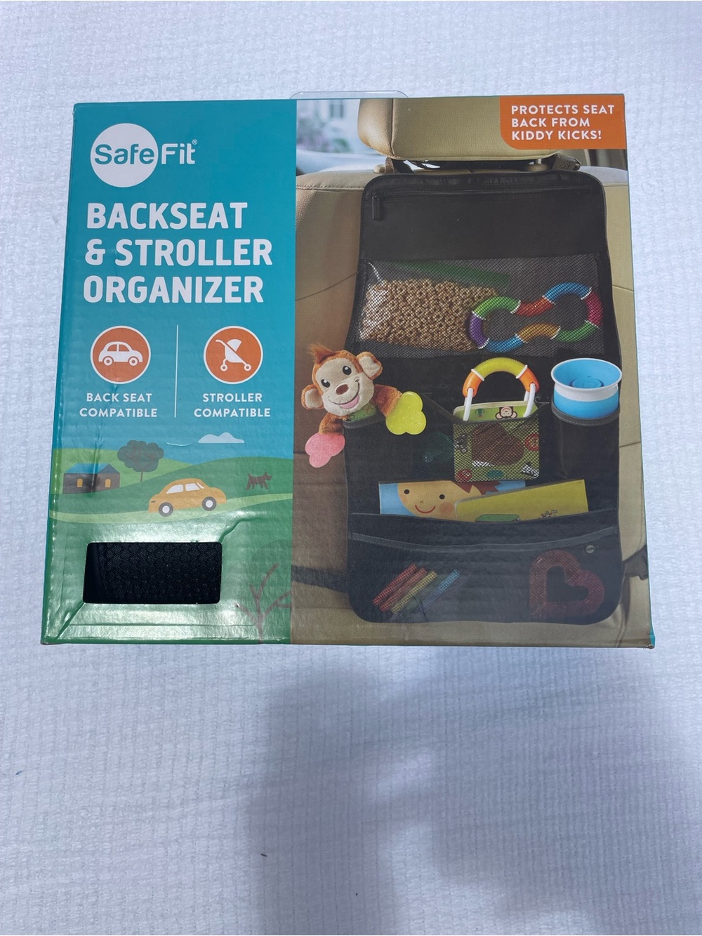 SafeFit Backseat & Stroller Organizer - Black